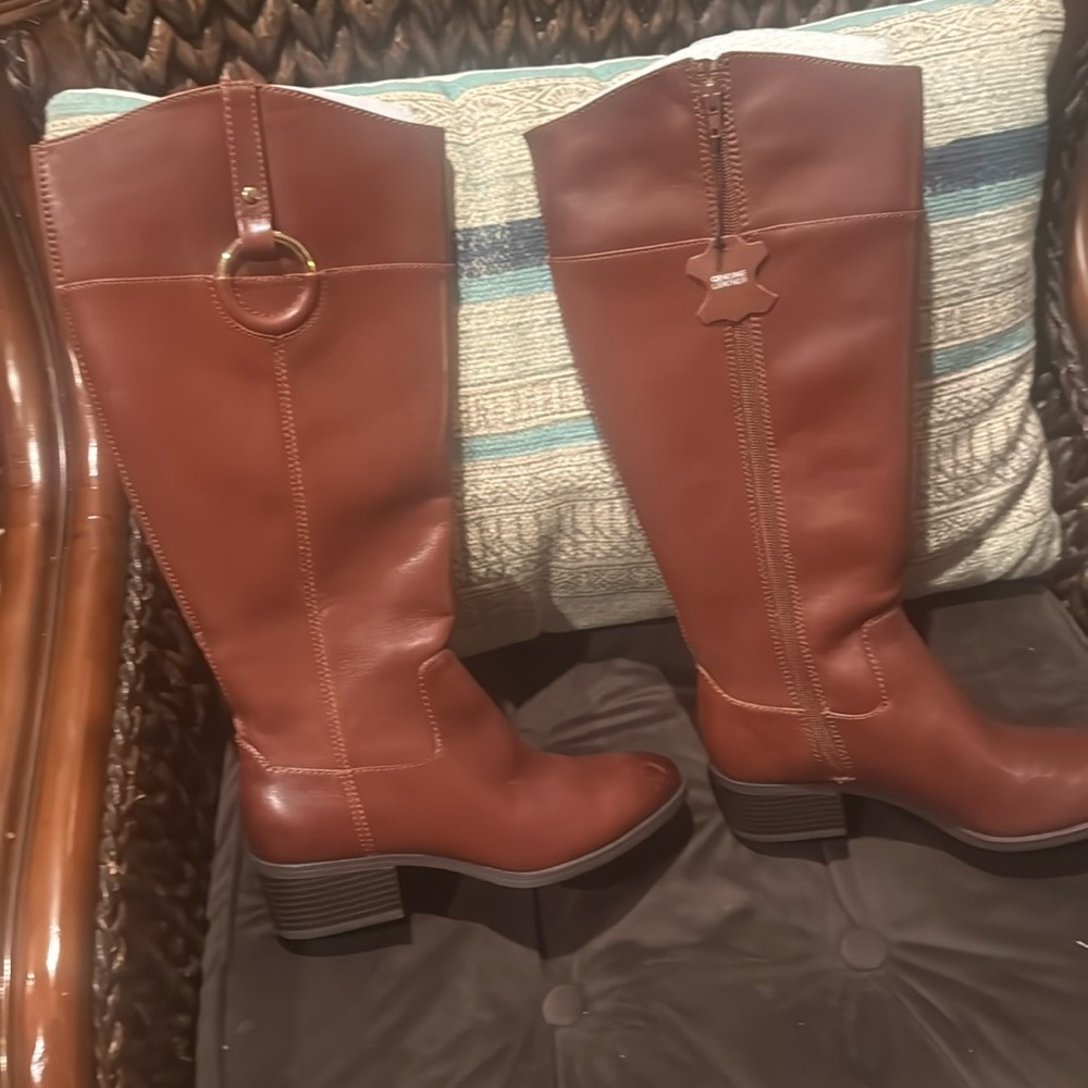 New Alfani Leather Step N Flex High Boots